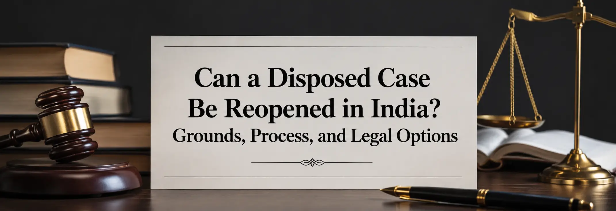 Can a Disposed Case Be Reopened in India