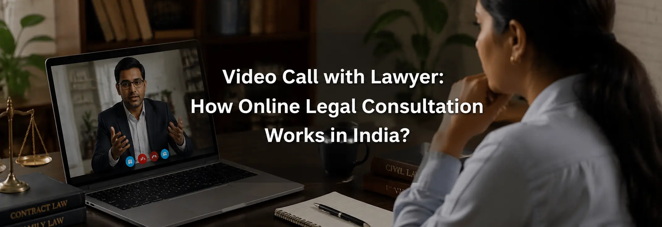 Video call with lawyer