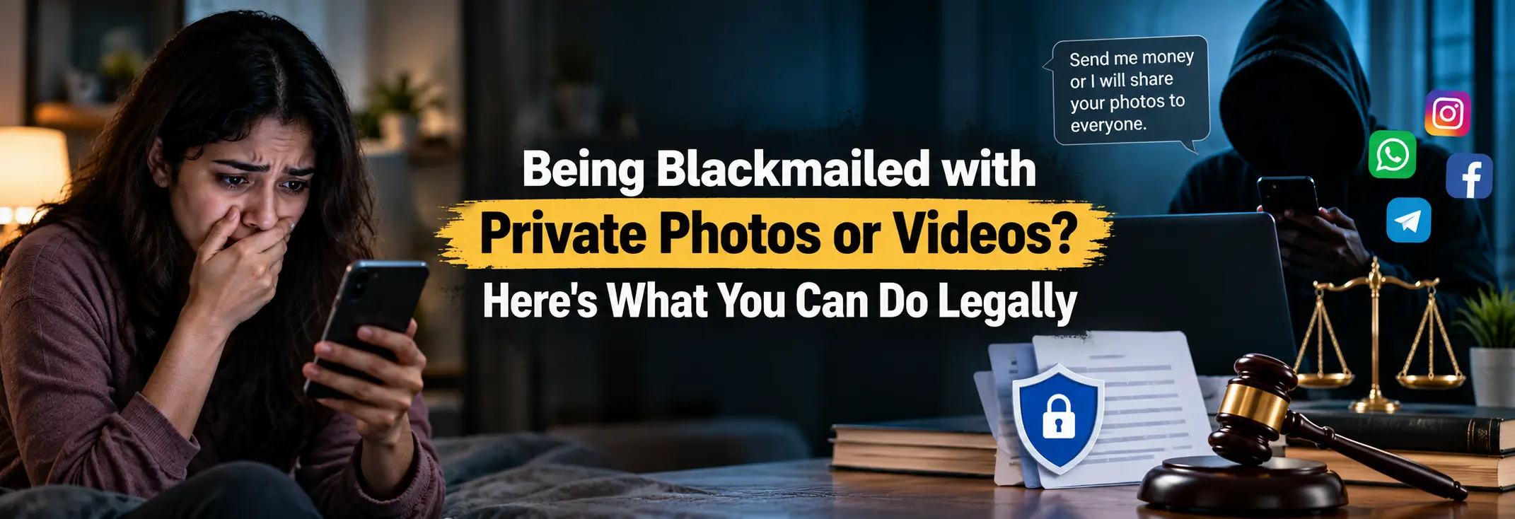 Blackmail with private photos in India